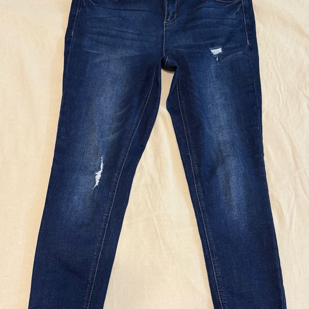 Elegant Navy Women's Skinny Jeans